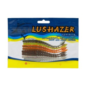 LUSHAZER 8 pz/lotto <span class=keywords><strong>Esche</strong></span> Morbide da Pesca in TPE 11cm 2.3g, Wobblers in <span class=keywords><strong>Silicone</strong></span> Bicolore per Carpe, Artificiali Galleggianti - Product Image 6