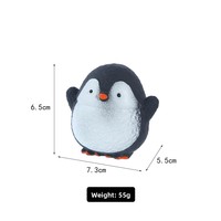 Jouet anti-stress pingouin mignon à rebond lent, en caoutchouc thermoplastique Q-Bomb, fabriqué par des fabricants de la province du Zhejiang