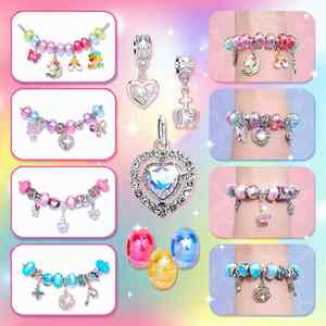 Wholesale 110pcs Bulk Beads & <b>Charms</b> Set Trendy DIY Jewelry <b>Bracelet</b> <b>Making</b> Accessories <b>Kit</b> Fashionable Toys - Product Image 2