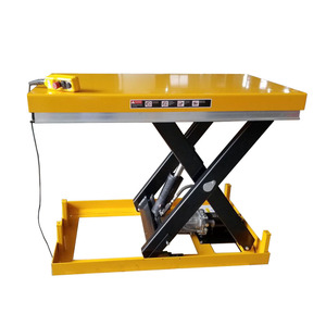 Elevador de tijera fijo Fábrica Plataformas de elevación de tijera eléctrica Elevador de carga hidráulico - Product Image 1
