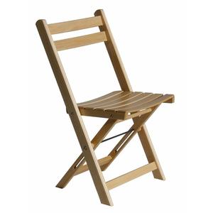 Sedia Pieghevole in Legno the Third naturale verniciata - Product Image 1