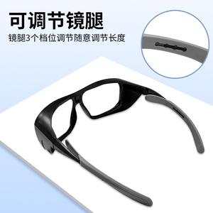 Gafas de seguridad negras, lentes transparentes, 2 mm de grosor, protección UV400, resistentes a impactos, antivaho, a prueba de viento y arena - Product Image 3