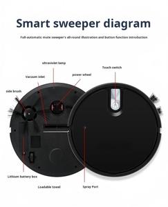 Multifunctional Smart Robotic Vacuum Wet <b>Dry</b> <b>Mopping</b> Cleaner Portable Rechargeable Household Vacuum - Product Image 2