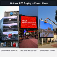 Módulo de Pantalla LED para Exteriores, 320x160mm, SMD, Pixel Pitch P2.5 P3.076 P4 P5 P6 P8 P10, Panel de Pantalla LED Impermeable para Carteleras