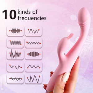 Vibratore coniglio femminile con caricatore USB Vagina massaggiatore e capezzolo Clitoris stimolatore 5V Usb - Product Image 6