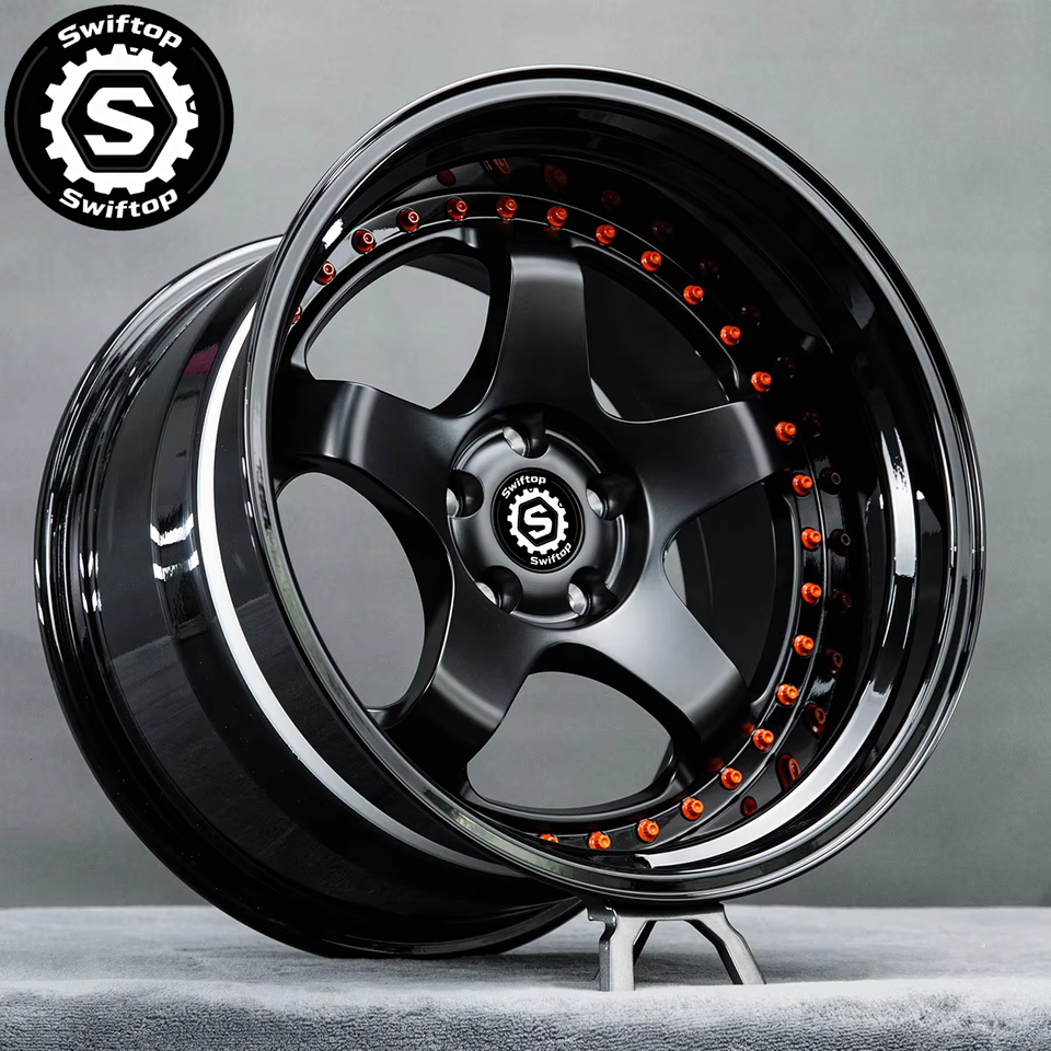 SWIFTOP Forged Car Rims 2p 3p Deep Dish Five Spoke Alloy Rims Wide Lip ...