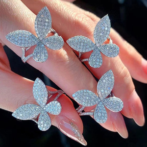 Bague élégante avec nœud papillon en zircon, bijoux de luxe minimalistes pour femmes, à porter au quotidien, cadeau chic - Product Image 6