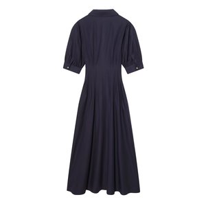 Novedades Primavera-<span class=keywords><strong>Verano</strong></span> 2026, Vestido Midi <span class=keywords><strong>de</strong></span> Moda Europea y Americana para Mujer, con Mangas Abullonadas y Cortas - Product Image 2