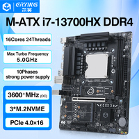 Kit d'ordinateur de bureau DIY ERYING Core I7 13700HX 16C24T 5.0GHz 30MB L3 DDR4 RAM NVME, carte mère LGA 1151, emballage en plateau, neuf