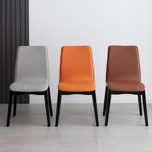 Italian <b>Dining</b> <b>Chair</b> Upholstered Soft Seat Modern Minimalist Design For Home Living Room Desk <b>Chair</b> Furniture - Product Image 1