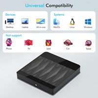 3D Blu-ray Writer Reader External Blu-ray Burner USB 3.0 BD DVD CD Drive for Mac Windows
