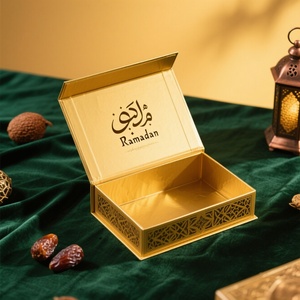 Bestyle Tùy Chỉnh Sang Trọng Dubai Ngày Kẹo Sô Cô La Bao Bì Hộp Ramadan Ngày Eid Mubarak Hộp Quà Tặng - Product Image 5