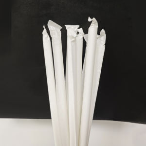 หลอดดูดน้ำสีขาวแบบใช้แล้วทิ้ง ย่อยสลายได้ เป็นมิตรกับสิ่งแวดล้อม สำหรับงานเลี้ยงชานม หลอด PLA ขายส่ง - Product Image 5