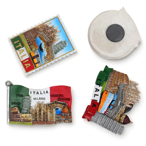 Imán de Refrigerador 3D de Resina, Recuerdo Turístico Europeo de Italia, Hecho a Mano, con Lugares Emblemáticos de <span class=keywords><strong>Roma</strong></span>, Milán, Pisa y Venecia - Product Image 2
