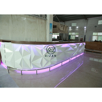 Artisanat — meuble de bar LED, table de bar luxueux, comptoir de bar fantastique