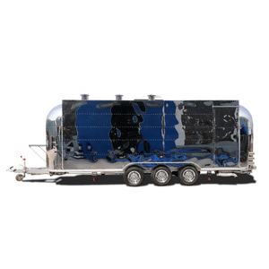 UKUNG 680*210 cm (22 '4 "X 6' 11") Equipo completo BBQ Street Vending Truck Steak Food Trailer Drinks Cart - Product Image 1