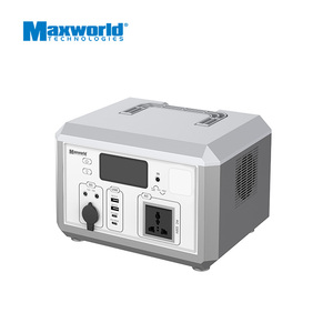 แบตเตอรี่สำรองพกพา AC 110V 220V 500W สำหรับใช้งานกลางแจ้ง ตั้งแคมป์ และกรณีฉุกเฉิน พร้อมที่วาง - Product Image 1