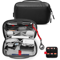 Organisateur de câbles électroniques de haute qualité, pochette technique, sac de transport de stockage étanche, vente en gros