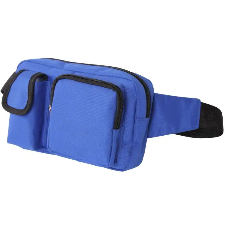 Evercredit Durable Nylon Water Resistant Hip Bum Bag Front Double Pocket Waist Bag Fanny Pack for Phone Holder Pillow Water Proof Polyester
