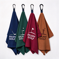 Serviettes de golf en vrac prêtes à offrir, accessoires de golf, serviette de golf en coton avec clip