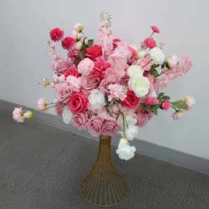 Roses artificielles blanches en gros, Hortensias roses à franges pour arrangements floraux de mariage et de fêtes, pour la Saint-Valentin et Thanksgiving - Product Image 2