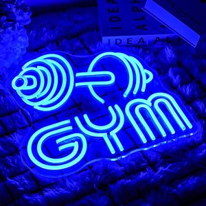 <b>Dumbbell</b> Letreros Neon Gym LED indoor hanging ambient light shop sign wall decoration light entrance indicator light 5V 12V - Product Image 6