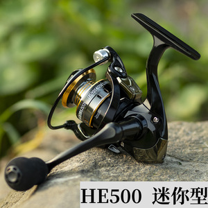 <span class=keywords><strong>Moulinet</strong></span> de pêche spinning et baitcasting entièrement métallique, gaucher, noir et or, résistant à l'eau salée, rapport de transfert 5.2:1, 140g, pour canne à pêche en mer et pêche aux leurres - Product Image 2
