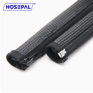 Escudo de manga de envoltura trenzada con cremallera de HosePal para la gestión de cables de <span class=keywords><strong>maquinaria</strong></span> <span class=keywords><strong>ferroviaria</strong></span> automotriz - Product Image 6