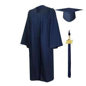 1 Juego de vestido de <span class=keywords><strong>bachillerato</strong></span>, vestido de graduación duradero, uniforme de graduación antiencogimiento al tacto de la piel - Product Image 3