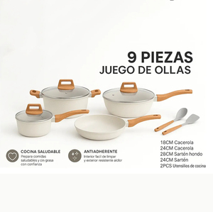 Modern Ceramic Marble Coated Pot Pan Silicone Glass Lids Bakelite Handles Non-Stick Forged Aluminum <b>Cookware</b> <b>Set</b> Gas <b>Induction</b> - Product Image 5