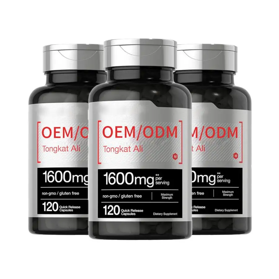 Epimedium 600 mg Tongkat Ali 400 mg Performance-Mischung -120 Kapseln glutenfreie, nicht-GMO, vegane Kapseln