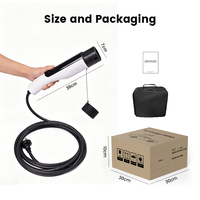 Chargeur EV portable tout-en-un (AIO) 32A 7kW AC Type 2 pour voiture électrique, station de recharge domestique intelligente avec application, compatible BYD Han Song