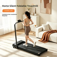 Tapis de course pliable pour la maison, 1,85 CV, silencieux, avec main courante repliable, idéal pour l'appartement et le fitness