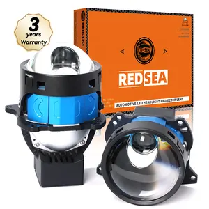 REDSEA High Quality X500 170W 20000lm 3 Inch Bi LED Projector Lens High And Low Beam 3.0 Bi Led Lens For Universal Car