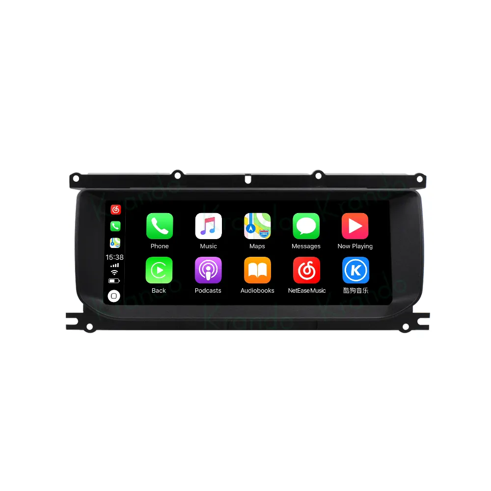Krando Radio mobil 10.25 inci Android 11, navigasi untuk Range Rover Evoque 2012 - 2015 GPS DVD Player Bosch Host 64G 128G ROM
