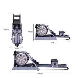 Máquina ergonómica de <span class=keywords><strong>remo</strong></span> de agua <span class=keywords><strong>vertical</strong></span> dual duradera para interiores para uso en gimnasio en casa - Product Image 3