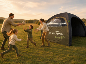 Inflatable <strong>Tent</strong> For Camping Waterproof Family Outdoor Air <strong>Tent</strong> With Electric Pump Quick Setup Glamping Shelter - Product Image 1