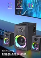 Shinedee-Shinedee 2.1 haut-parleur stéréo Surround Subwoofer BT5.3 RGB étanche HomeTheater Audio ordinateur haut-parleur de jeu