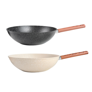 Poêle à frire multifonctionnelle en aluminium antiadhésif de 28 cm, facile à nettoyer, adaptée aux cuisinières à gaz et électriques - Product Image 5