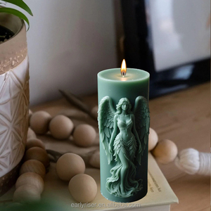 Sớm Riser nến khuôn Giấc Mơ cánh nữ thần hương liệu nến Silicone khuôn hương liệu nến làm bằng tay sáp xà phòng khuôn mẫu - Product Image 4