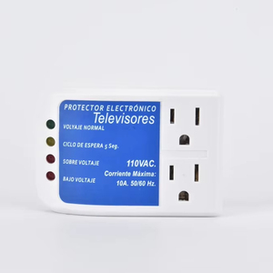 Protector de voltaje de dos enchufes de estilo americano con luz indicadora para protección de voltaje doméstico contra sobretensiones - Product Image 4
