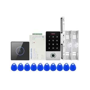 Kit kontrol akses nirkabel tahan air pemasangan sederhana termasuk tombol sentuh pengontrol pintu nirkabel saklar nirkabel dan Remote