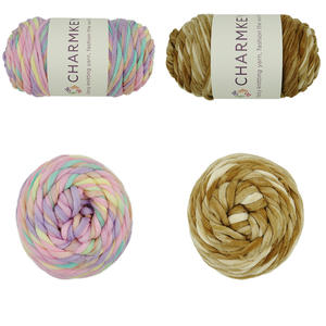 Charmkey – aiguilles à tricoter à la main, fil acrylique mélangé en <span class=keywords><strong>nylon</strong></span> coloré mignon, fil fantaisie pour les décorations de crochet - Product Image 5