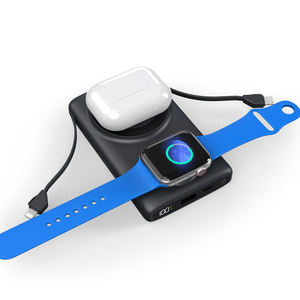 Nuovi prodotti di tendenza per vendere <span class=keywords><strong>Online</strong></span> ricarica Wireless portatile 15W Logo Light up Power Bank 10000mAh con supporto per telefono pieghevole - Product Image 5