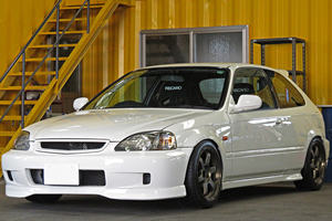 Capó de Fibra de Carbono Estilo JS para <span class=keywords><strong>Honda</strong></span> <span class=keywords><strong>Civic</strong></span> EK 1996-1998 - Product Image 6