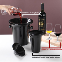Accessoires de bar Crachoir en plastique Seau de dégustation de vin Seaux de crachoir pour la fête