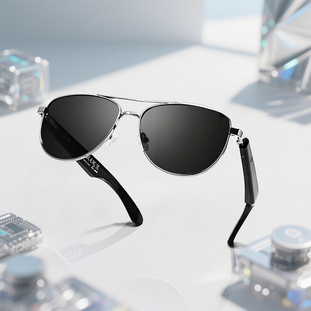 Factory Direct Customizable AI Meta Smart Glasses Waterproof Photochromic Sunglasses with Photo Video Capture Call Functionality