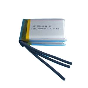 סוללת ליתיום-יון HWE <span class=keywords><strong>3.7V</strong></span> 2500mah <span class=keywords><strong>2550mah</strong></span>, מארז סוללות 903048 2P ליפו, סוללה פולימרית נטענת 1000mah, תא בעל קיבולת גבוהה - Product Image 1