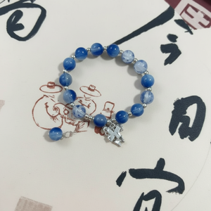 เครื่องประดับแฮนด์เมดแบบมินิมอลของผู้หญิงเครื่องประดับแฟชั่นยอดนิยมชุบทองลูกปัดหัวใจดาวกำไลข้อเท้าทางศาสนาขายดีไข่มุกขายส่ง - Product Image 1