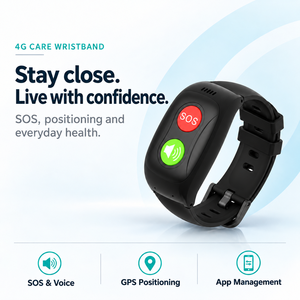PT Telecare Remote Health Care L17 Pro Smartwatch avec moniteur de fréquence cardiaque, positionnement GPS, montre d'alarme SOS - Product Image 1